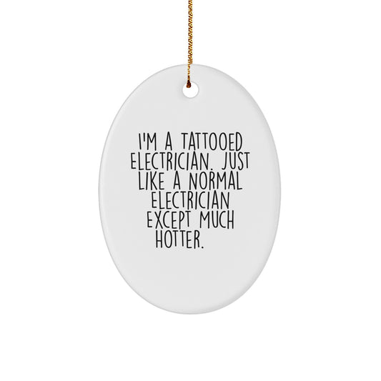 Christmas Gift Playful Electrician Christmas Ornament for Teens - Image 1