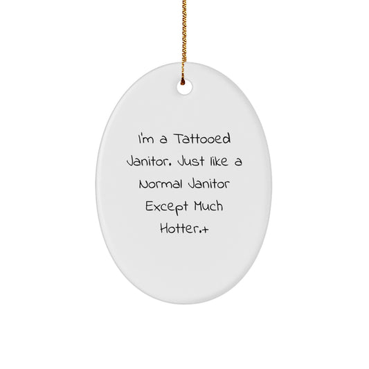 Janitor Keepsake Christmas Ornament for Him Gift - Image 1