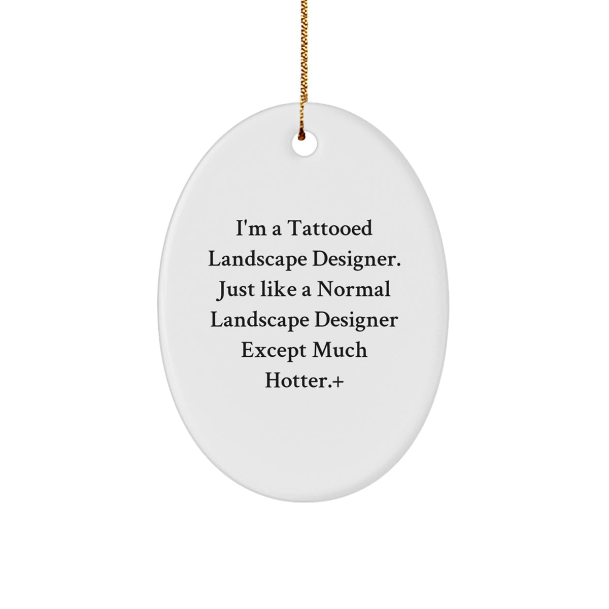 Collectible Christmas Ornament Gift for Neighbors - Tattooed Landscape - Image 1