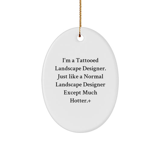 Collectible Christmas Ornament Gift for Neighbors - Tattooed Landscape - Image 1
