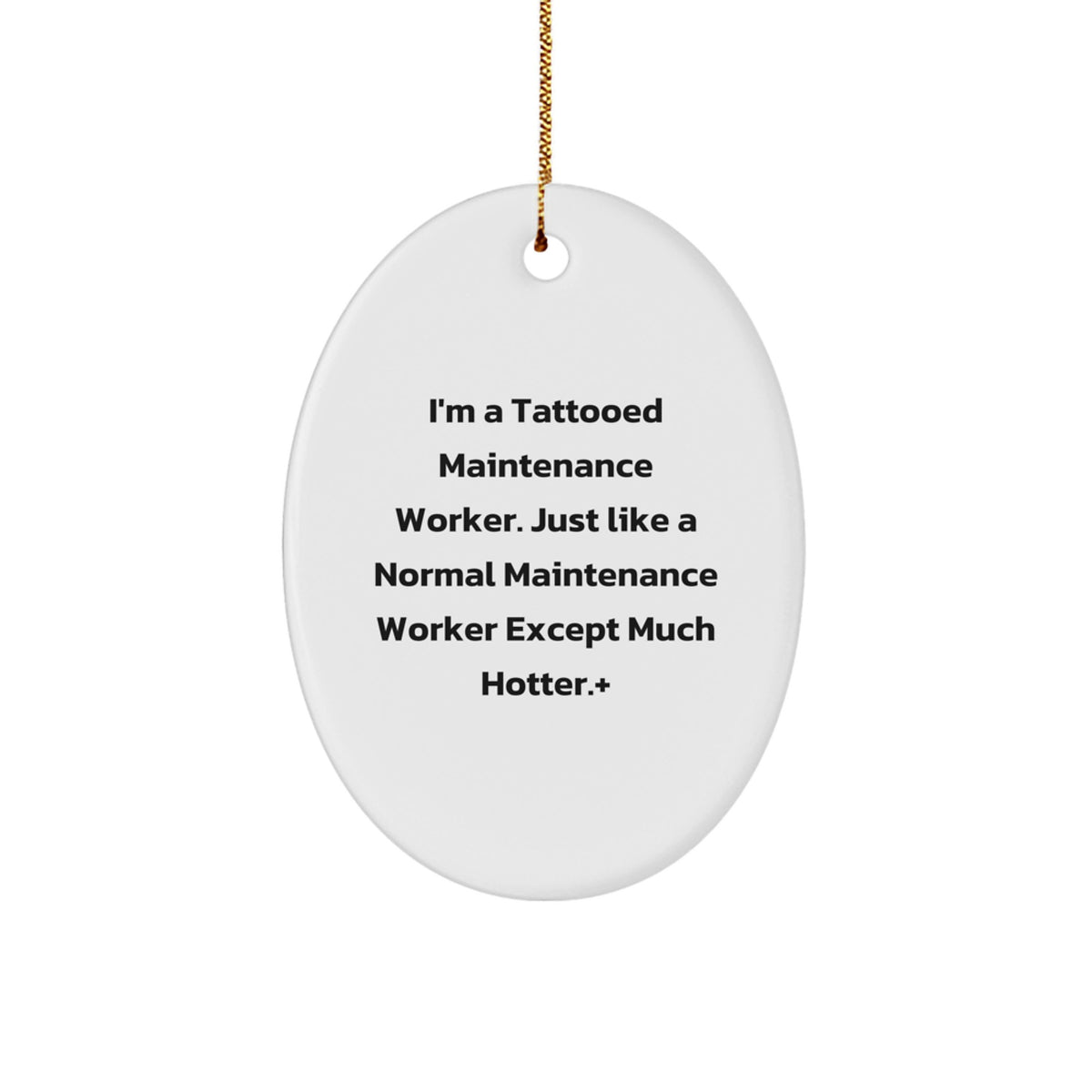 Maintenance Worker Keepsake Christmas Ornament for Him Gift - Image 1