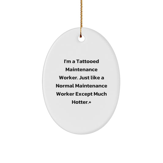 Maintenance Worker Keepsake Christmas Ornament for Him Gift - Image 1
