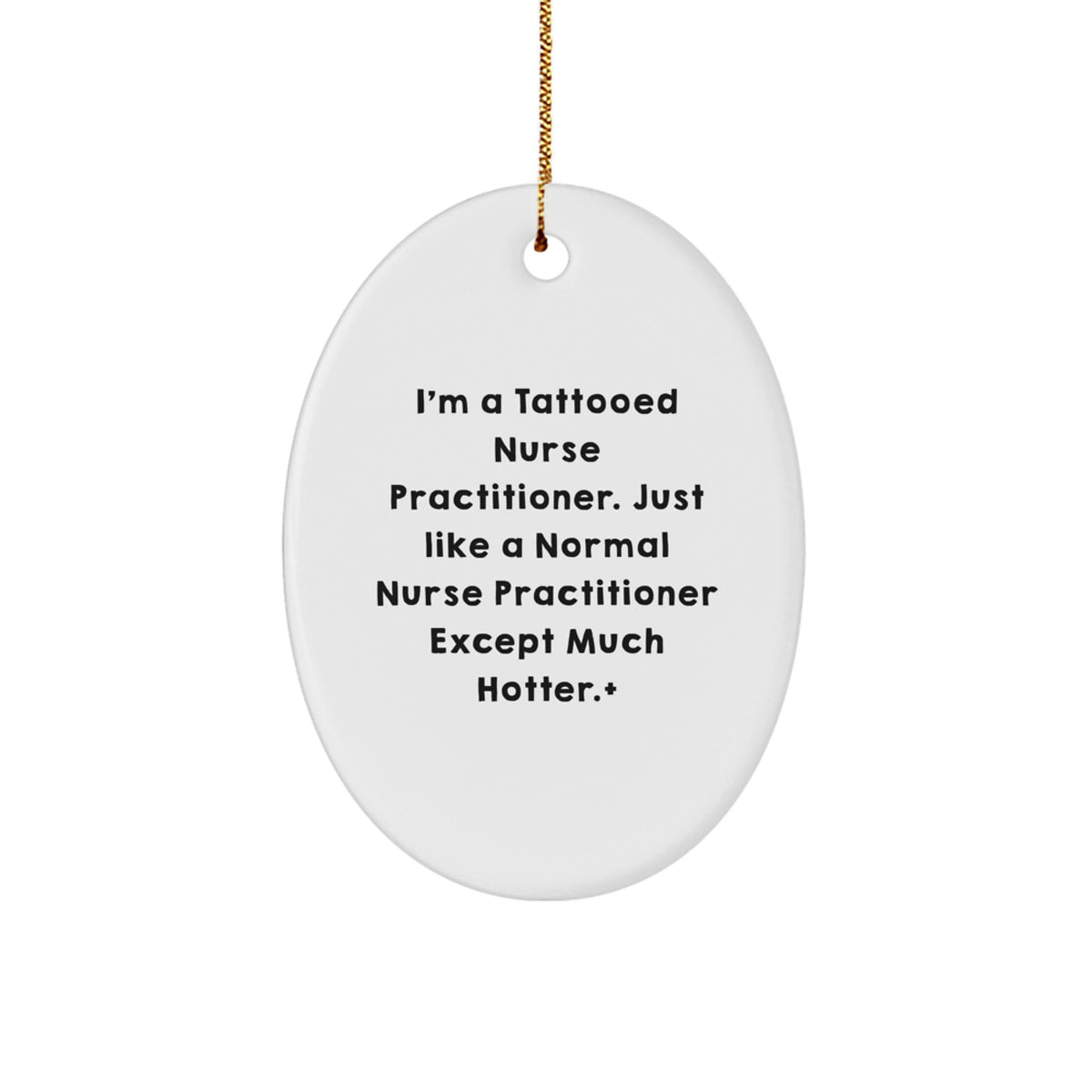 Family Treasure Nurse Practitioner Oval Ornament Christmas Unique Gift - Image 1