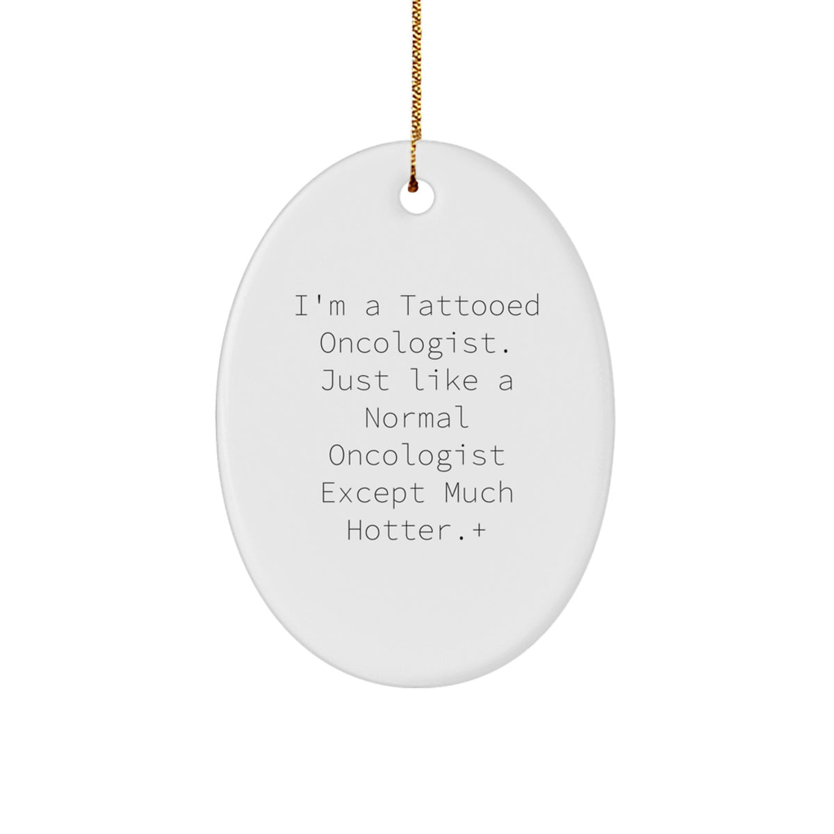 Oncologist Oval Ornament for Kids Treasure Fun Christmas Gift - Image 1