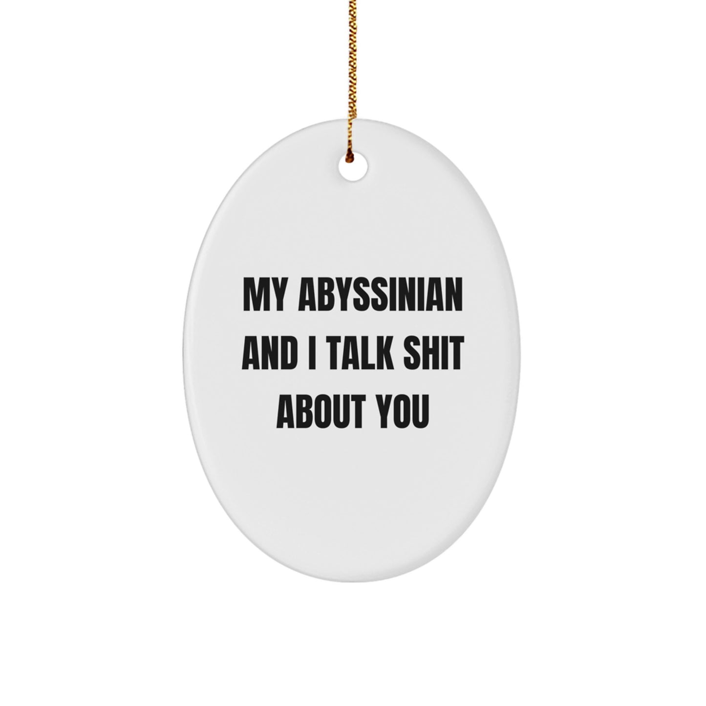 Abyssinian Cat Lover Christmas Unique Gifts from Men to Friends with Funny Quote - Image 1