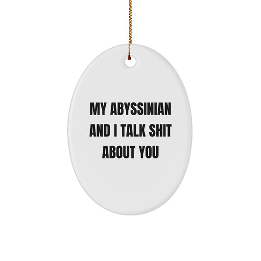 Abyssinian Cat Lover Christmas Unique Gifts from Men to Friends with Funny Quote - Image 1