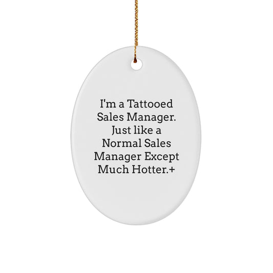 Sales Manager Keepsake Christmas Ornament for Him Holiday Gift - Image 1