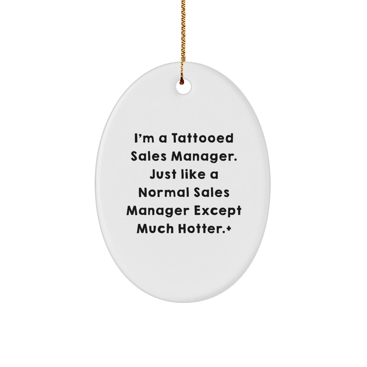 Collectible Christmas Ornament Tattooed Sales Manager Gift - A Hotter - Image 1