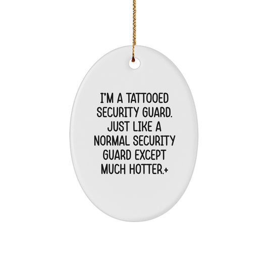 Security Guard Keepsake Christmas Ornament for Him Gift - Image 1