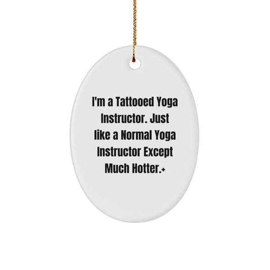Christmas Ornament Tattooed Yoga Instructor Idea Gift for Coworkers - A - Image 1