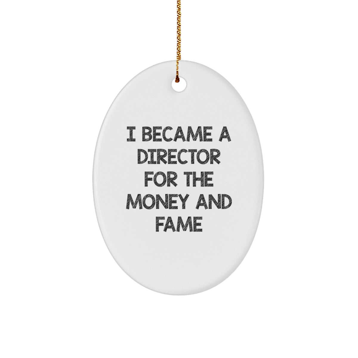 Witty Director Christmas Ornament Gift For Roommates - A Memento - Image 1