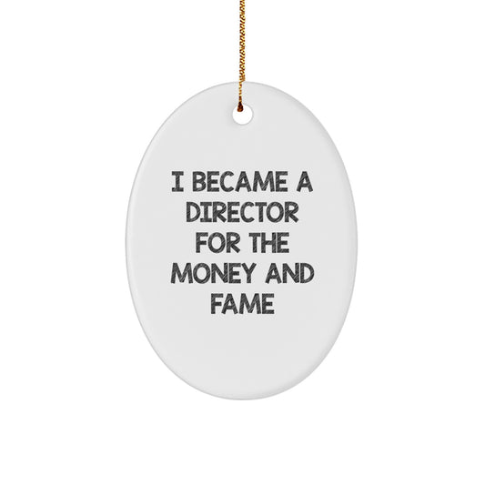 Witty Director Christmas Ornament Gift For Roommates - A Memento - Image 1