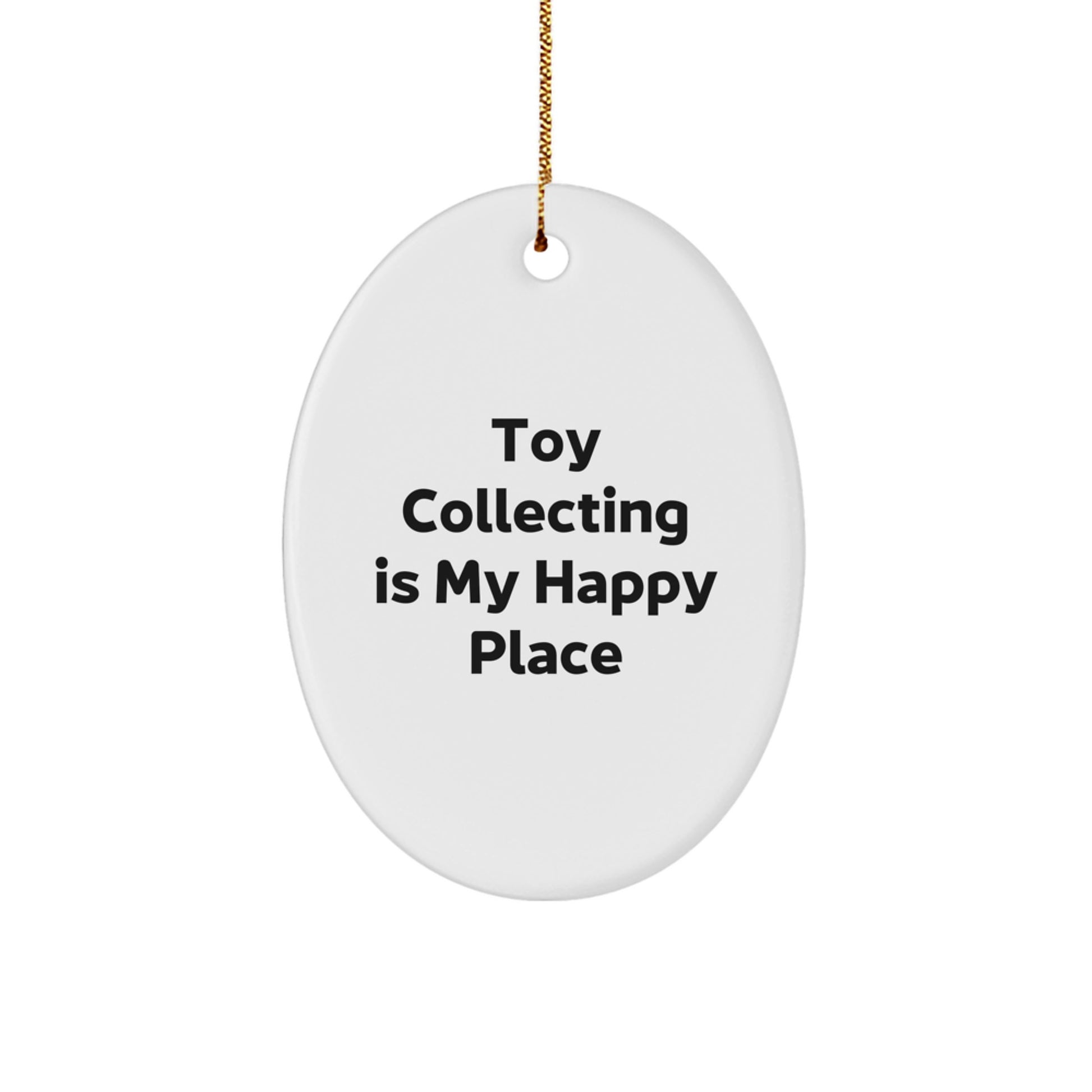 Funny Toy Collecting Gifts from Friends for Oval Ornament Lovers - Christmas Unique Decorations - Image 1