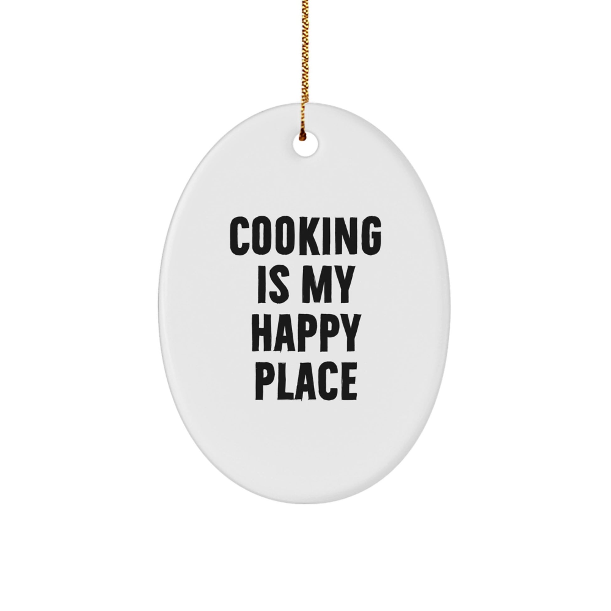 Funny Cooking Oval Ornament Gifts from Family for Cooking Enthusiasts, Christmas Unique Gifts - Image 1
