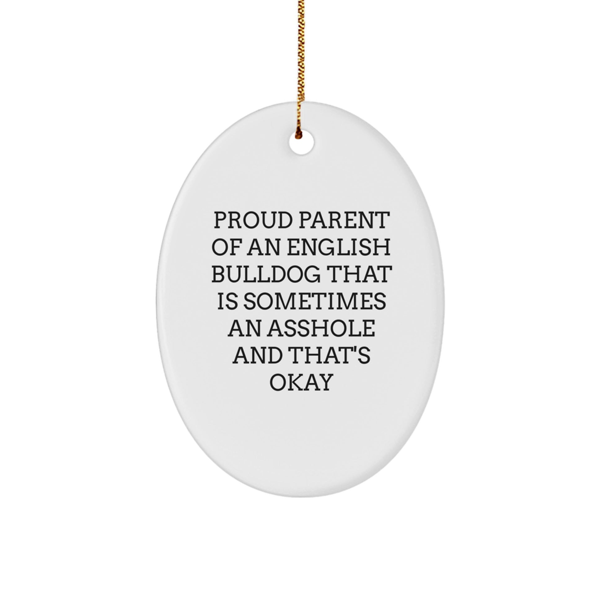 Funny English Bulldog Christmas Unique Gifts from Family Friends for Proud Parents - Image 1