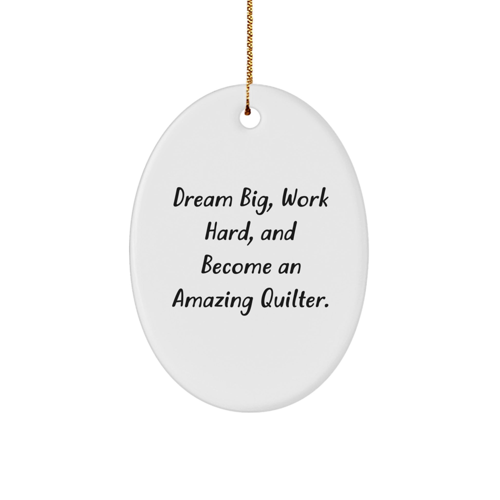 Quilter Gifts, Owl-Shaped Ornament with Funny Quote, Gifts from Family to Quilter Friends, Perfect Christmas Unique Gifts for Quilter Women or Men - Image 1