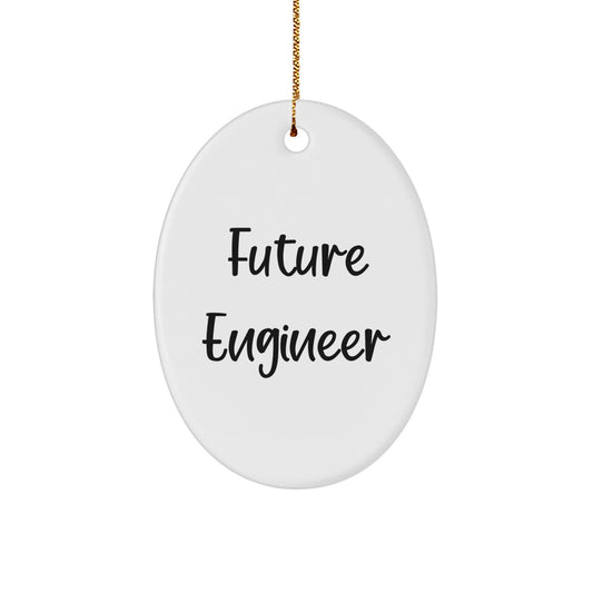 Funny Engineer Quote Oval Ornament Gifts for Engineers from Friends and Family this Christmas Season - Image 1