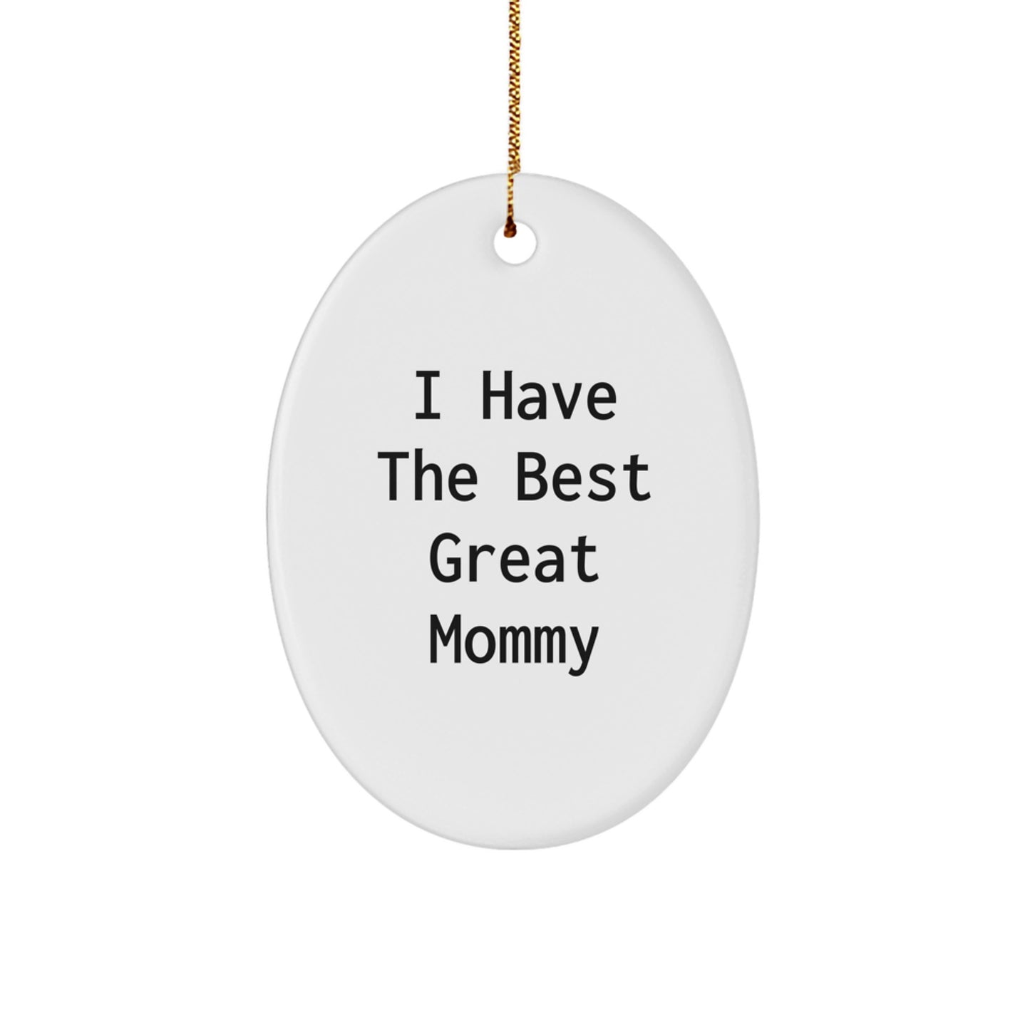 Funny Mommy Oval Ornament Gifts from Men Women Friends and Family for Mommy Christmas Unique Presents - Image 1