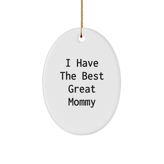 Funny Mommy Oval Ornament Gifts from Men Women Friends and Family for Mommy Christmas Unique Presents - Image 1
