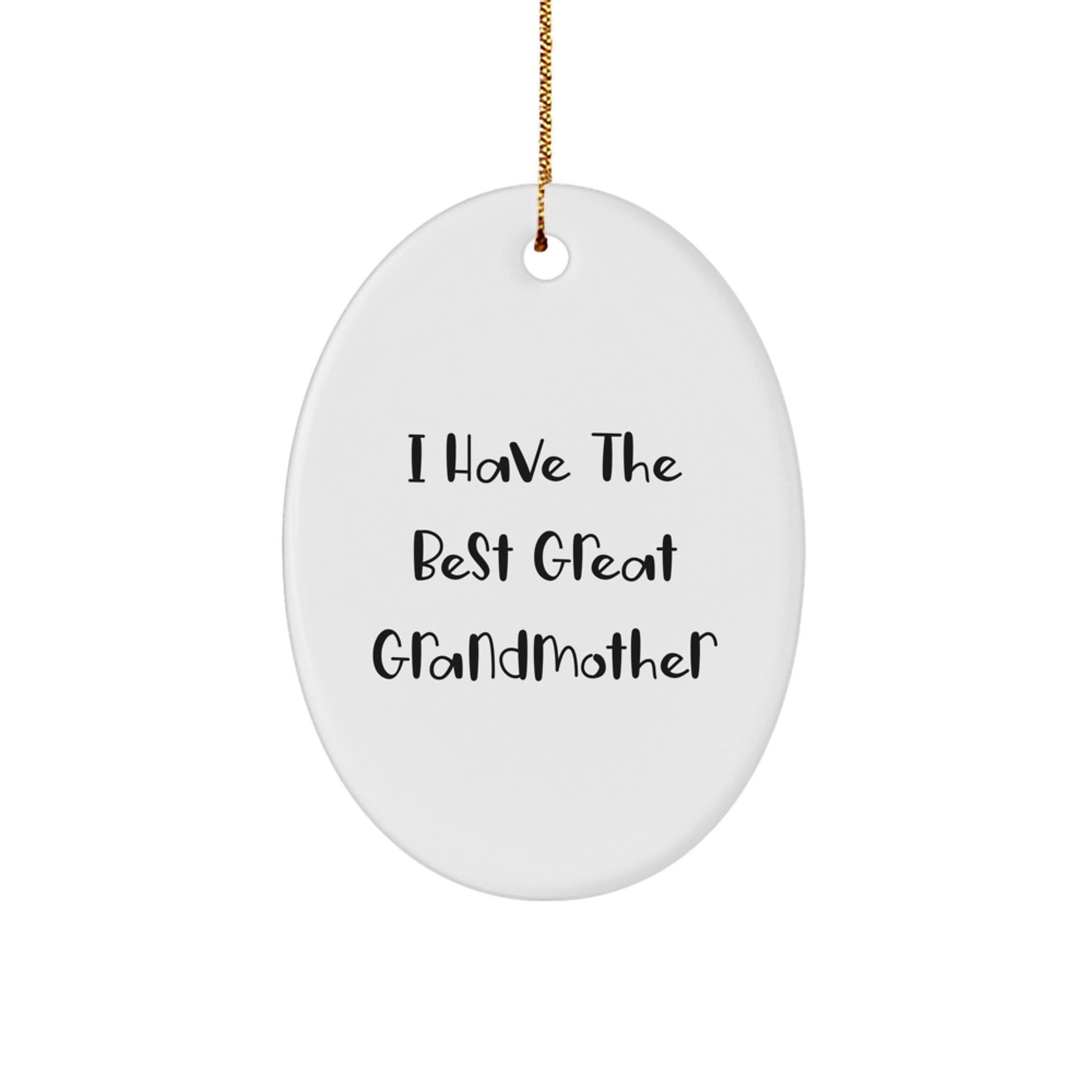 Funny Grandmother Oval Ornaments Gifts from Men, Women, and Friends for Grandmother, Great Grandmother, or Any Grandma on Christmas Unique Gifts - Image 1