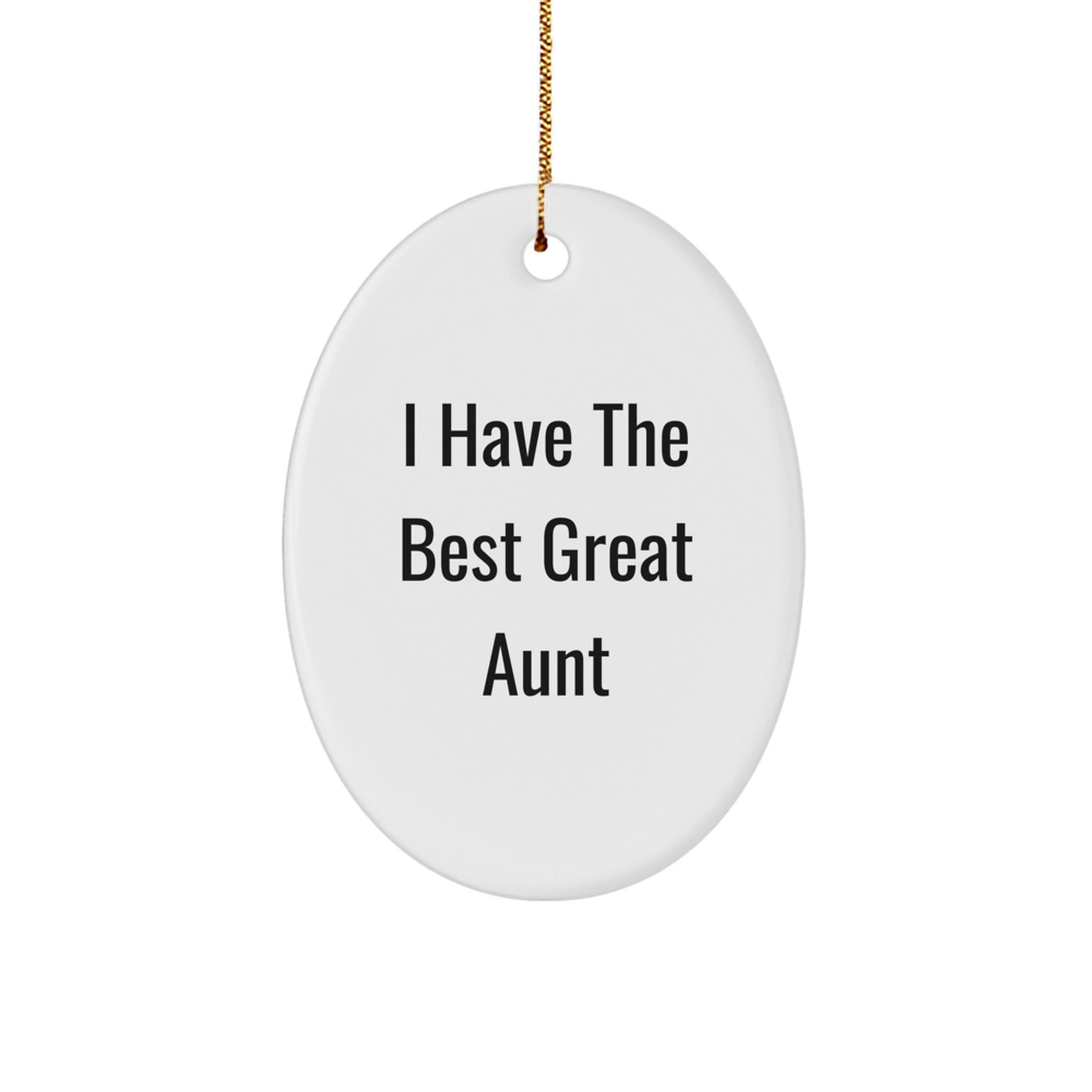 Funny Aunt Oval Ornament Gifts for Christmas from Family Members - Image 1