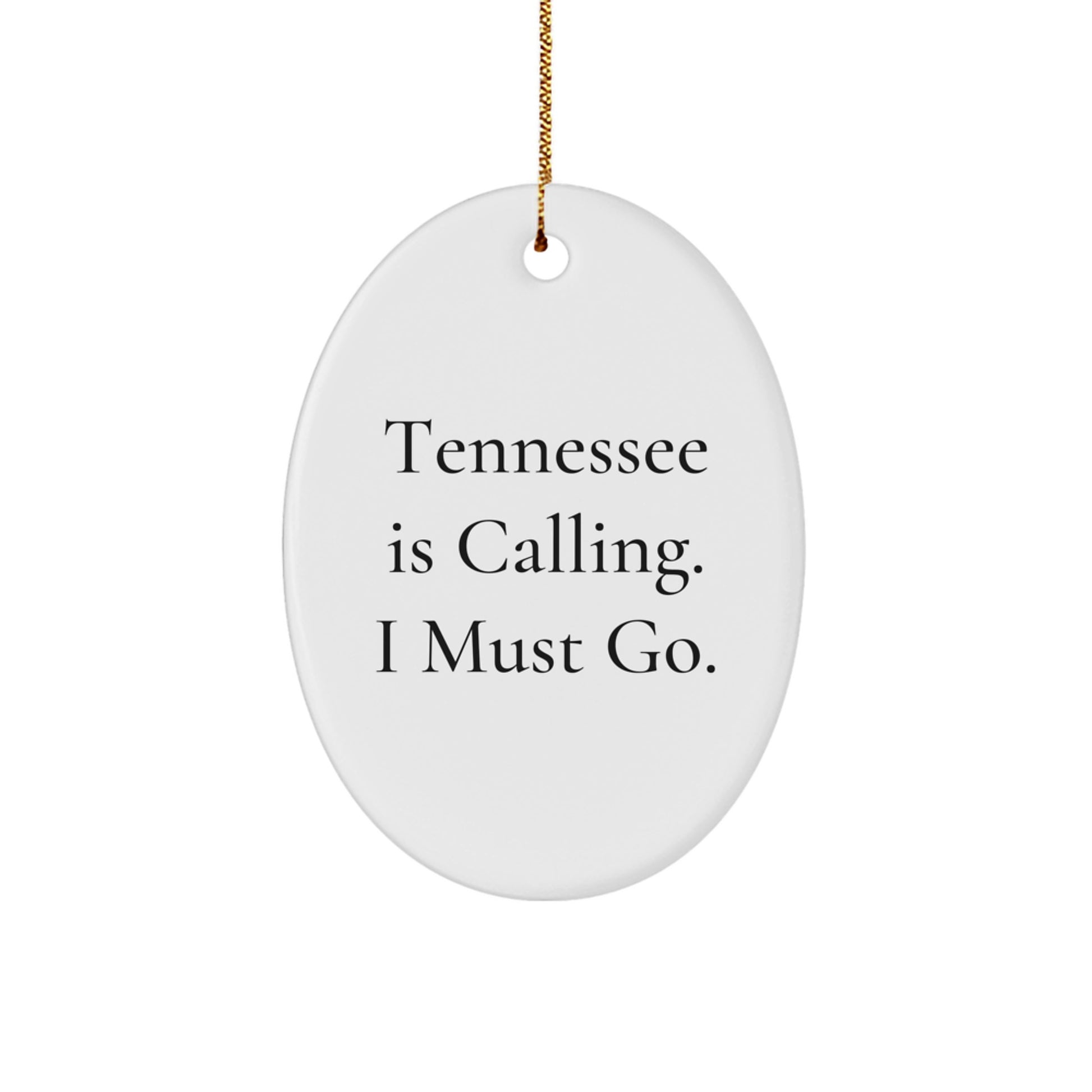Funny Tennessee Oval Ornament Gifts from Friends for Men Women Family Christmas Unique - Image 1