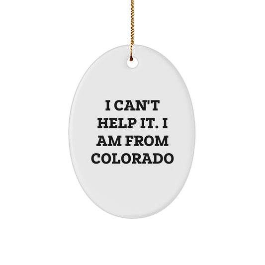 Colorado Oval Ornament Gifts from Men to Women Friends Family for Christmas Unique - Image 1