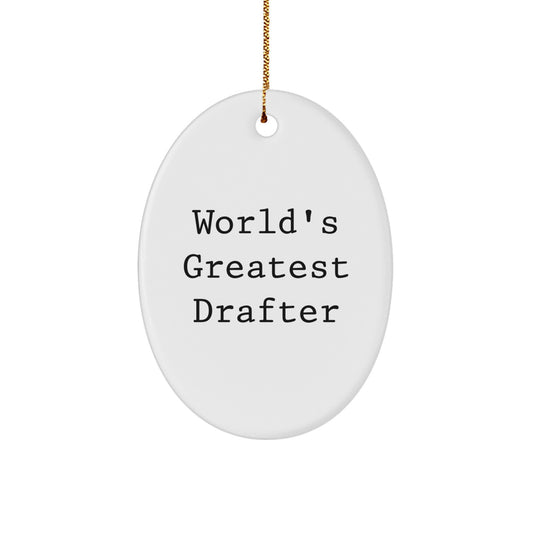 Drafter's Proud Oval Ornament Gifts from Friends on Christmas Unique Gifts - Image 1