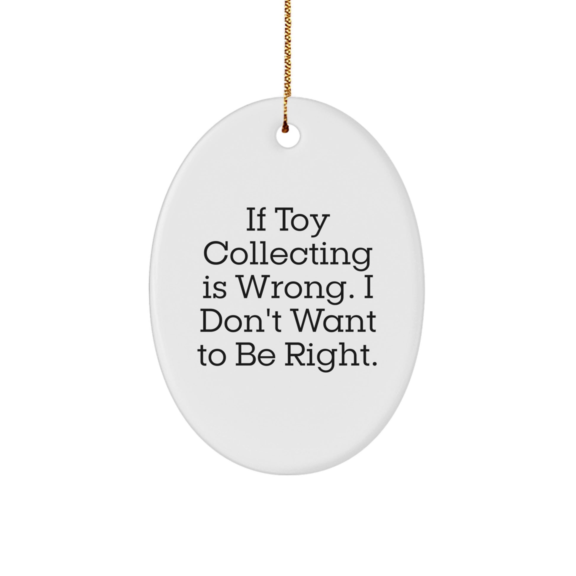 Funny Toy Collecting Gift for Men Oval Ornament Gifts from Friends for Christmas - Image 1