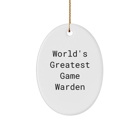 Funny Game Warden Gifts for Men, Game Warden Lover Christmas Unique Gifts from Friends for Game Wardens - Image 1