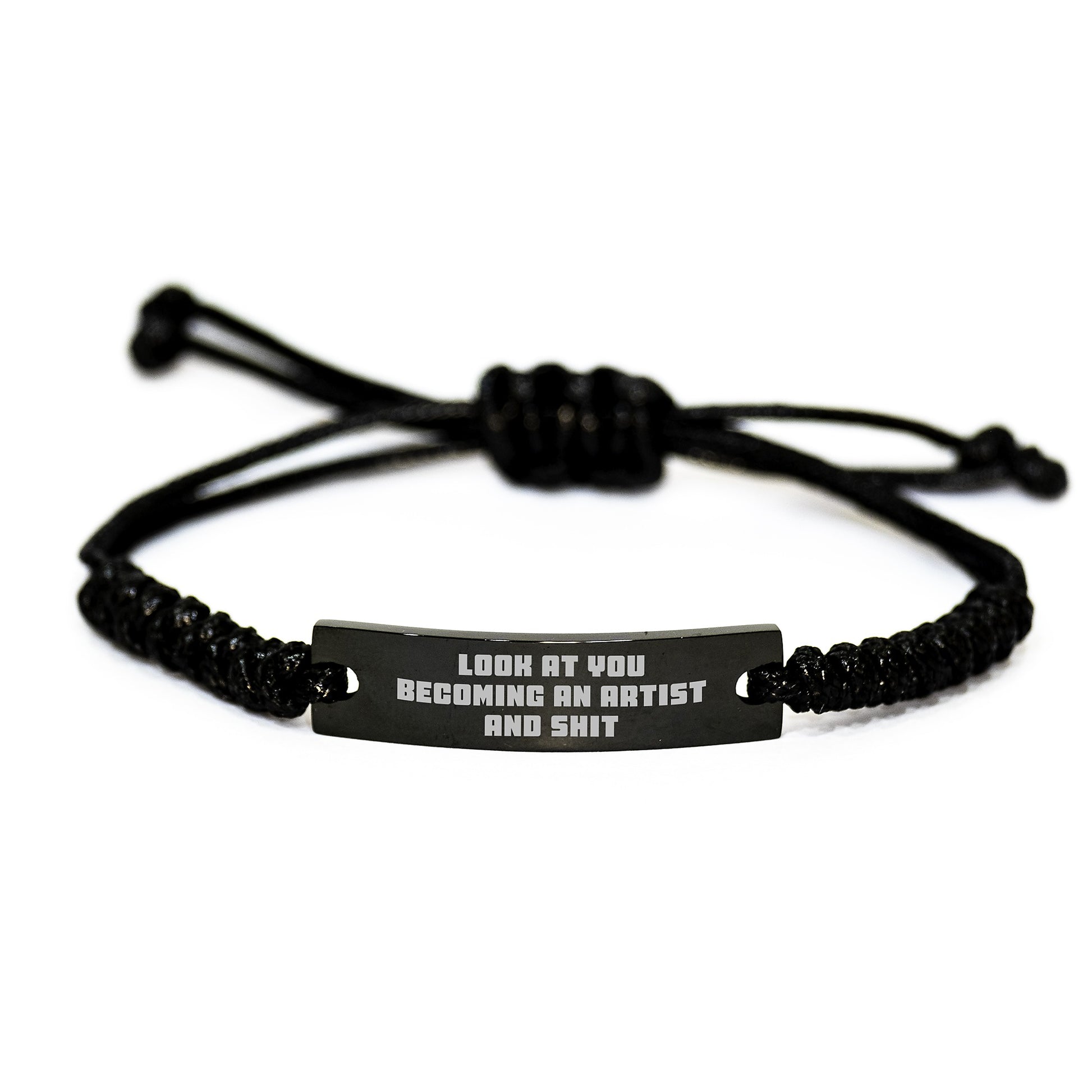 Funny Artist Gifts Rope Bracelets for Men, Women, Friends, and Family - Unique Christmas Memorable Presents from Artist Enthusiasts to Loved Ones - Inspirational Quote Rope Bracelet - Image 1