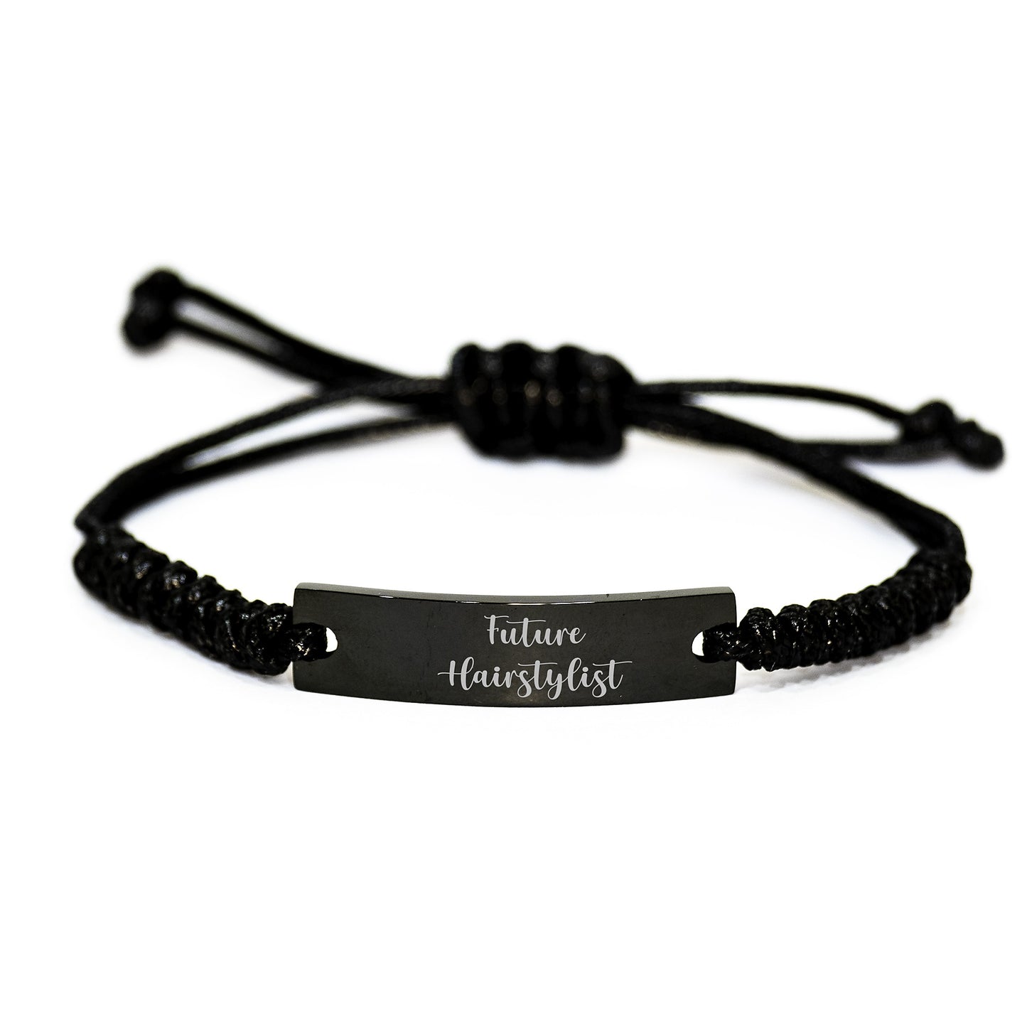 Hairstylist Gifts, Funny Quote Rope Bracelet, Adjustable Birthday Jewelry for Future Hairstylist, Gifts from Friends to Hairstylist, Hairstylist Birthday Unique Gifts - Image 1