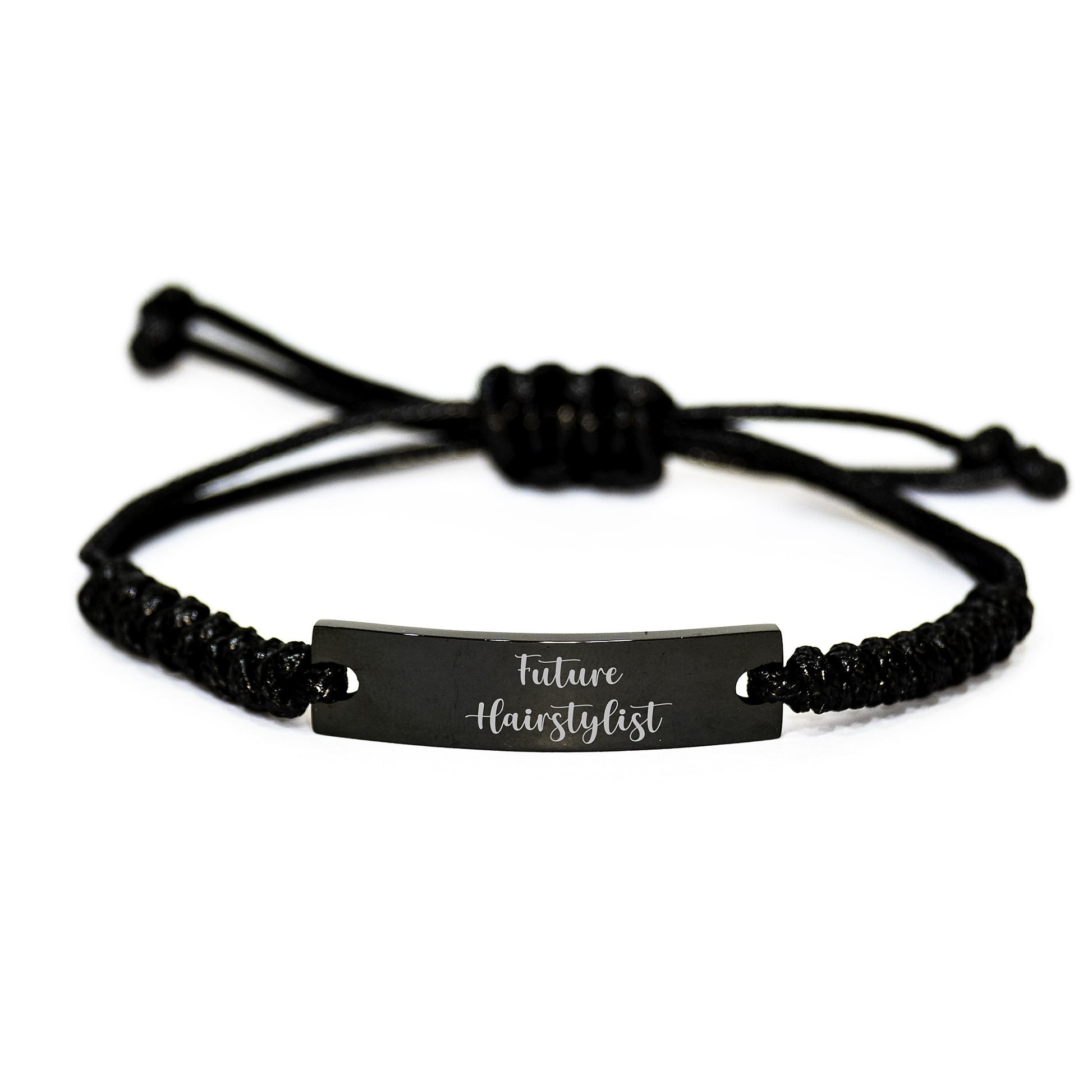 Hairstylist Gifts, Funny Quote Rope Bracelet, Adjustable Birthday Jewelry for Future Hairstylist, Gifts from Friends to Hairstylist, Hairstylist Birthday Unique Gifts - Image 1