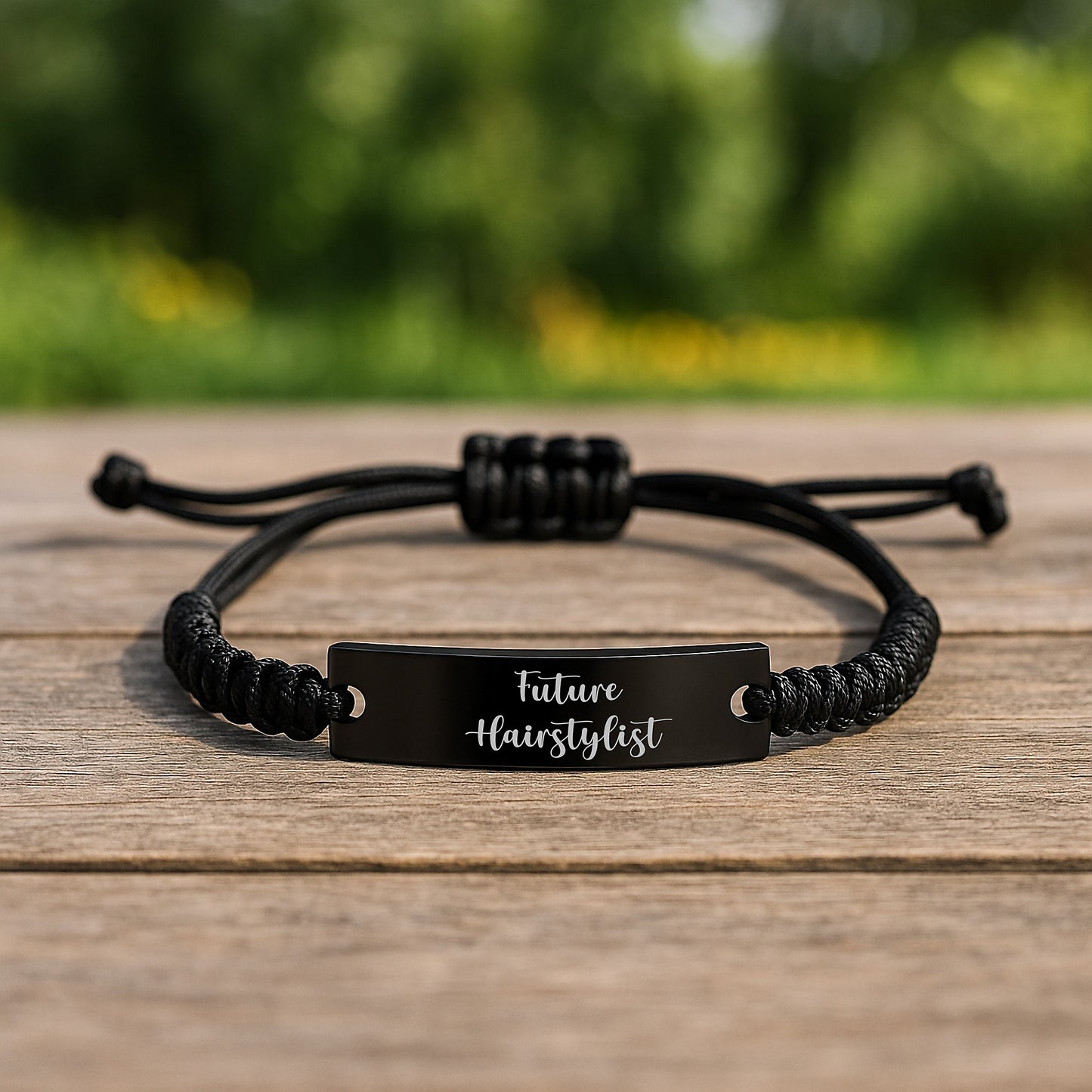 Hairstylist Gifts, Funny Quote Rope Bracelet, Adjustable Birthday Jewelry for Future Hairstylist, Gifts from Friends to Hairstylist, Hairstylist Birthday Unique Gifts - Image 2