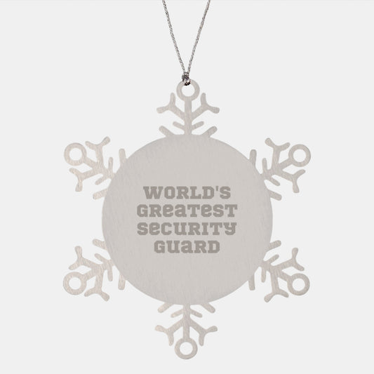 World's Greatest Security Guard Christmas Unique Gifts for Security Guard Friends - Image 1