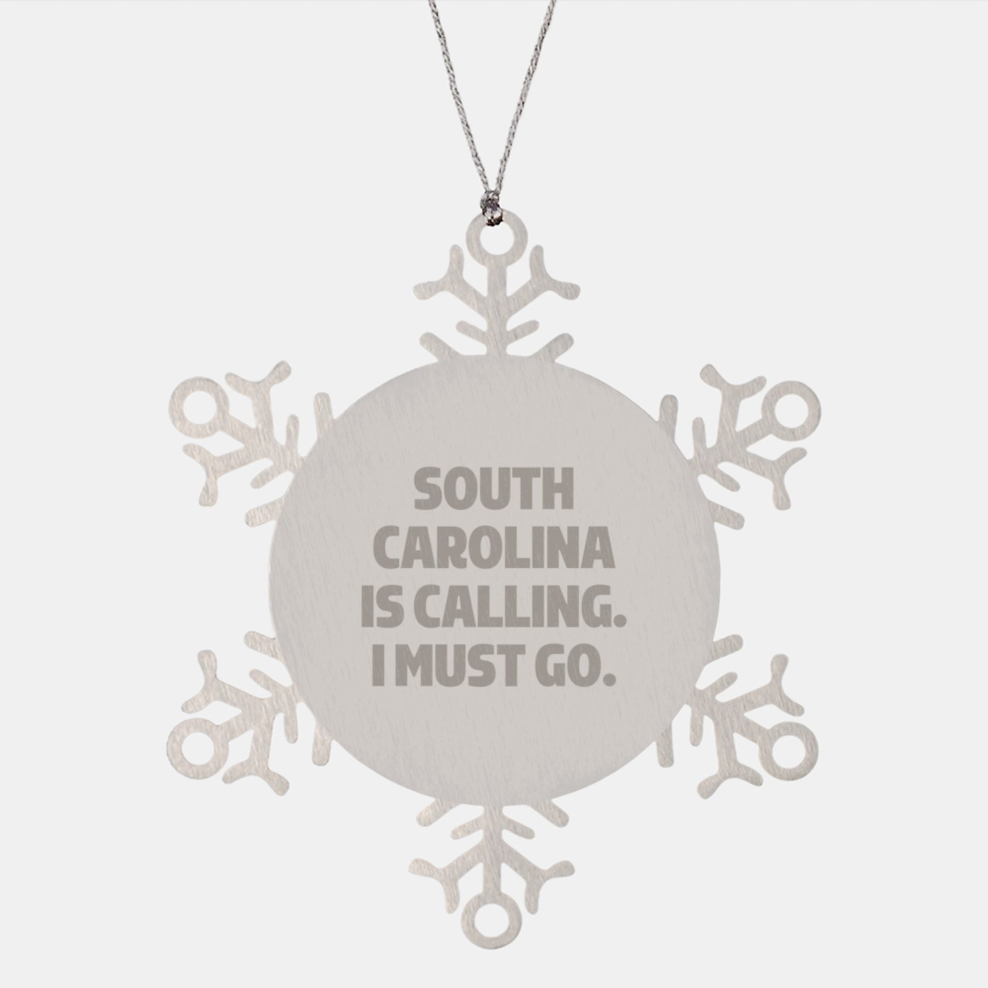 South Carolina Snowflake Ornament Gifts for Women from Men - Funny Quote, Christmas Unique Gifts - Image 1