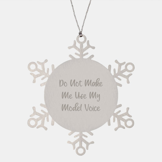 Funny Model Snowflake Ornament Gifts from Friends and Family for Men and Women - A Christmas Unique Gift Idea - Image 1
