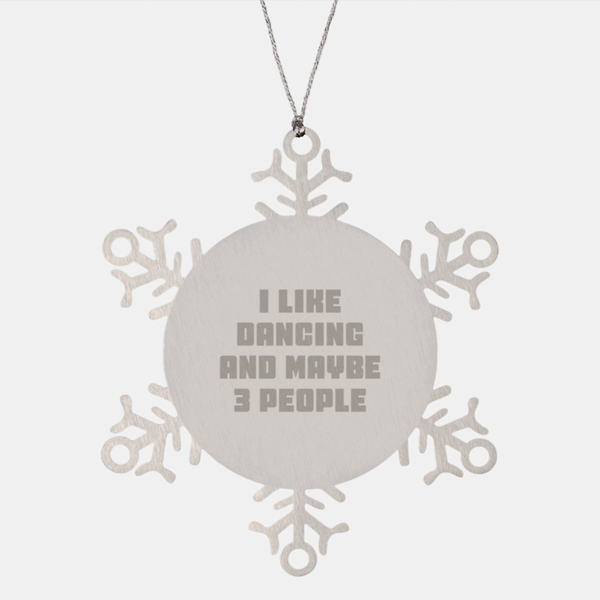 Playful Like Dancing Snowflake Ornament for Friends Christmas Unique Gift - Image 1