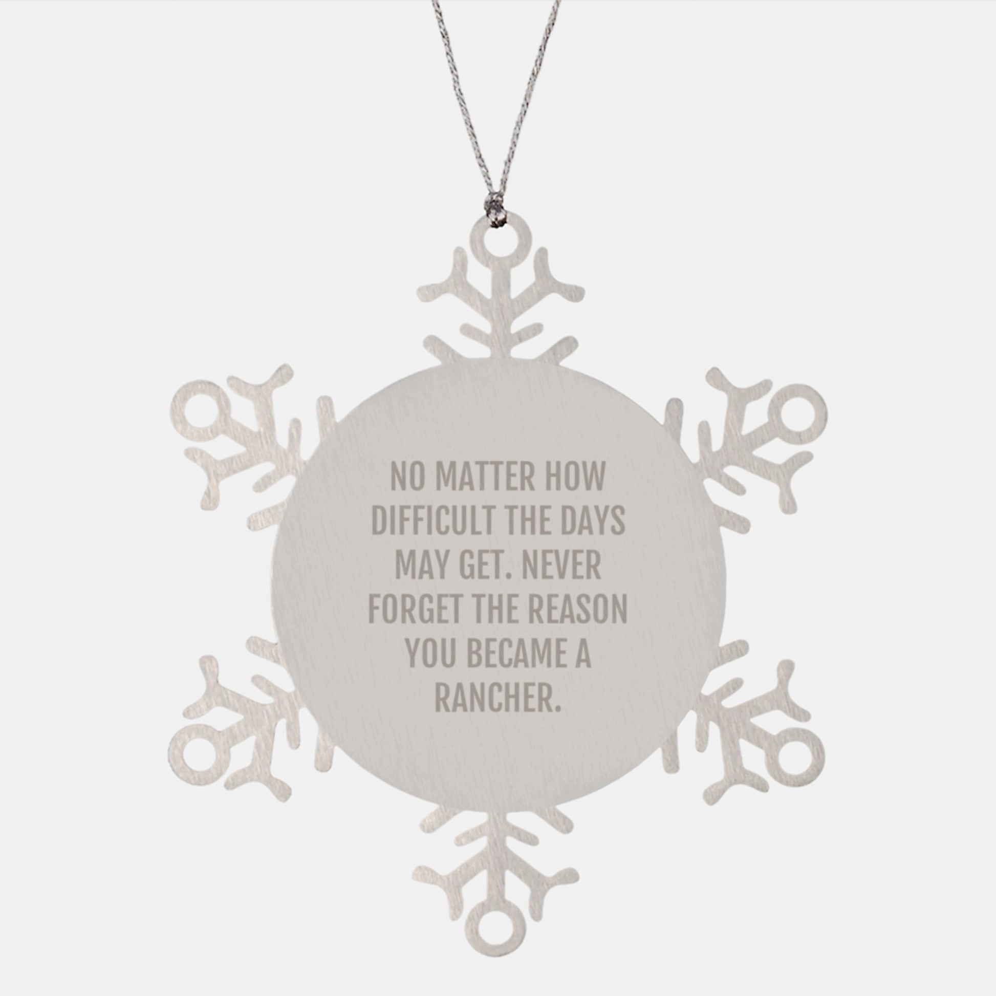 Rancher Snowflake Ornament Keepsake for Him Christmas Gift - Image 1