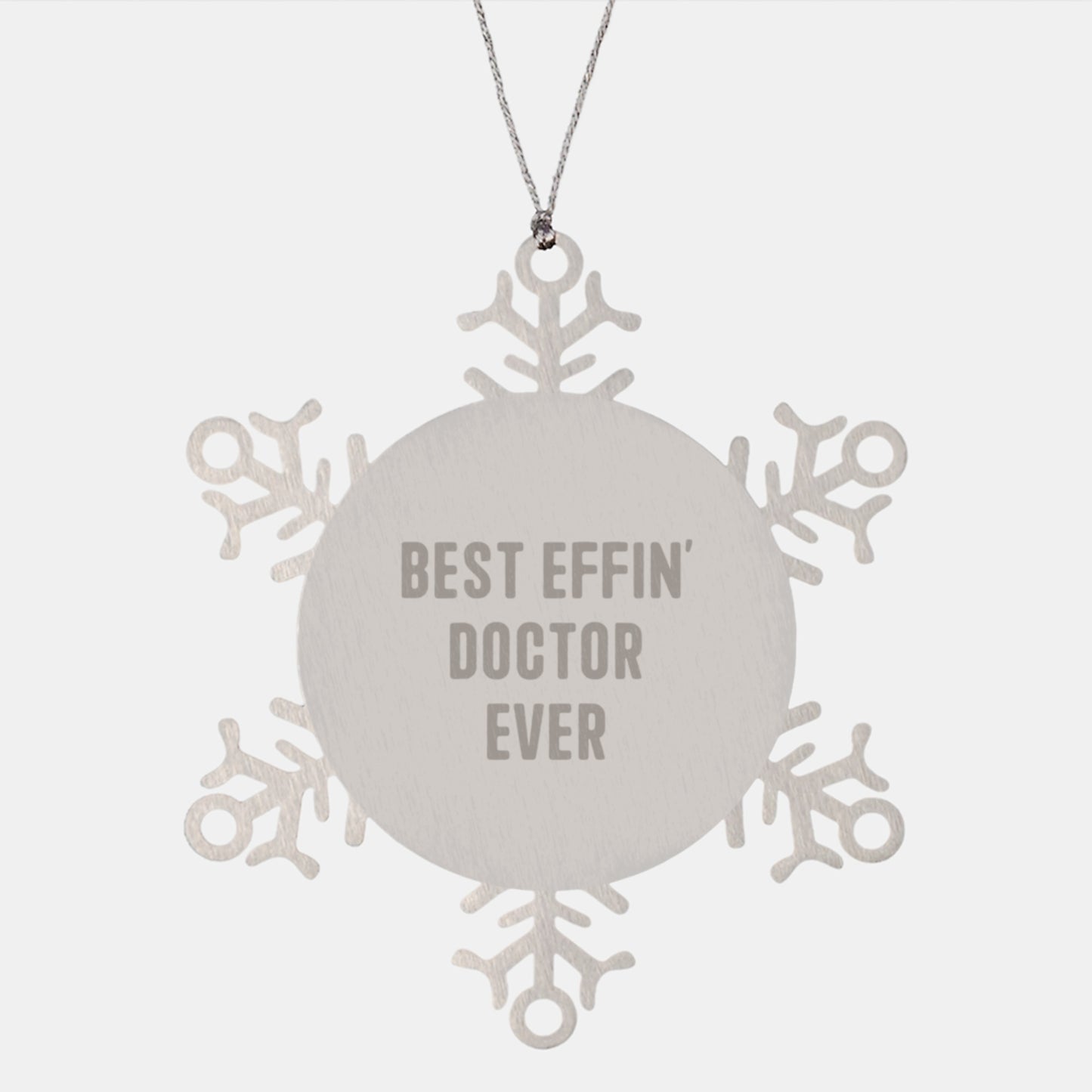 Funny Doctor Snowflake Ornament Gifts from Friends Family for Christmas Unique Presents - Image 1