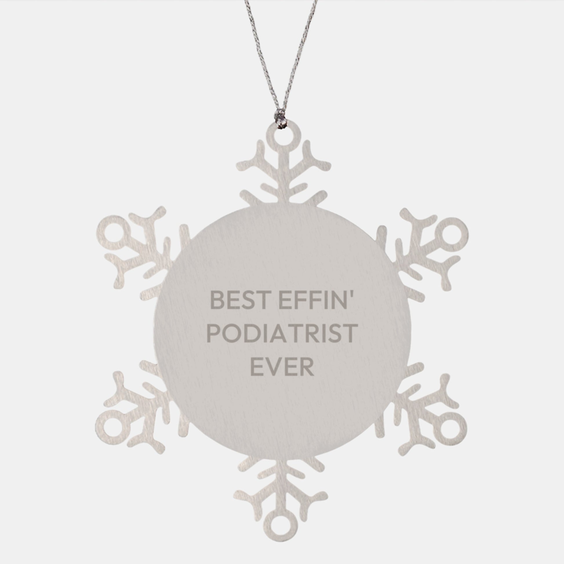 Podiatrist Keepsake Snowflake Ornament for Him Christmas Gift - Image 1