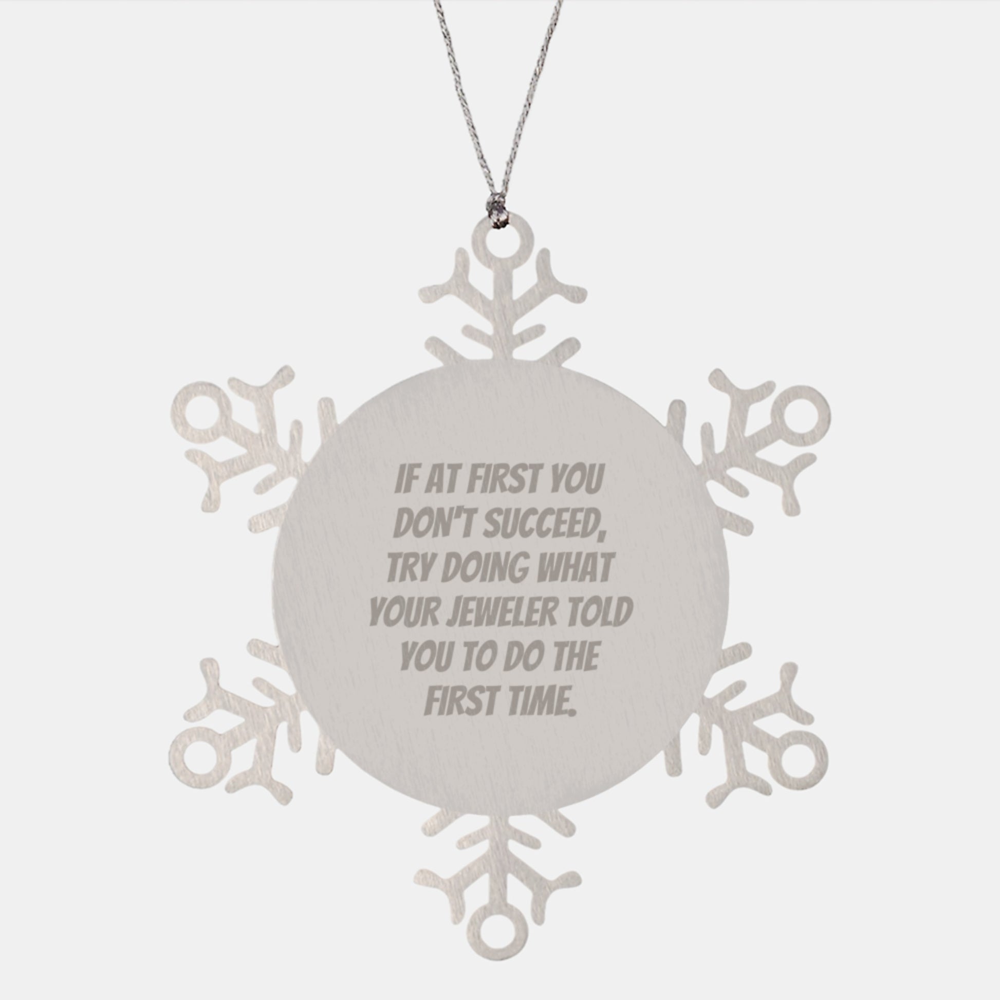 Jeweler Keepsake Snowflake Ornament for Him Christmas Gift - Image 1