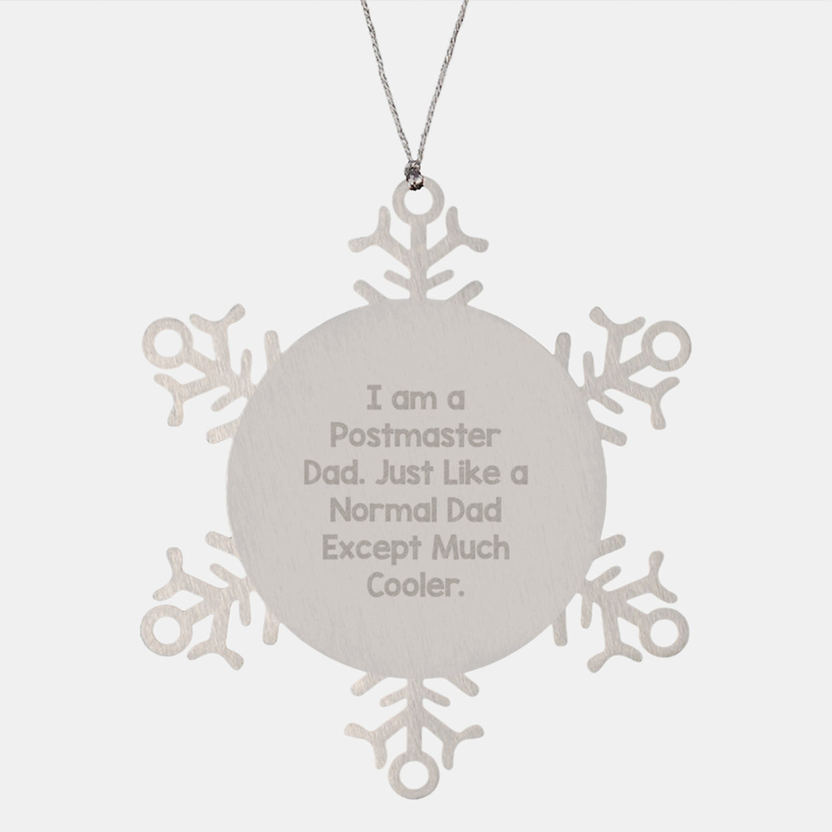 Postmaster Dad Keepsake Christmas Ornament for Him Gift Shatterproof - Image 1
