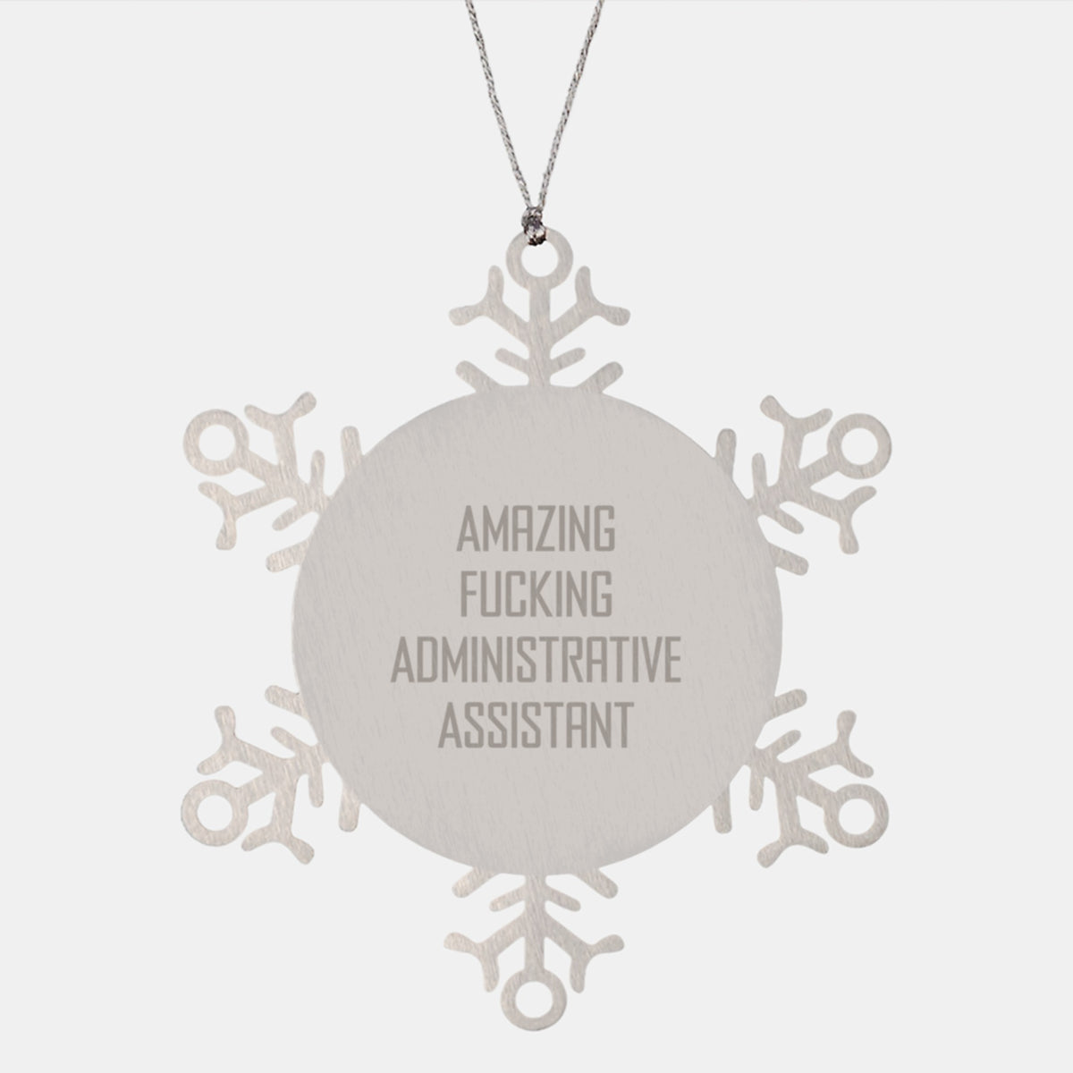 Him Amazing F--king Administrative Assistant Christmas Unique Gift Ornament - Image 1