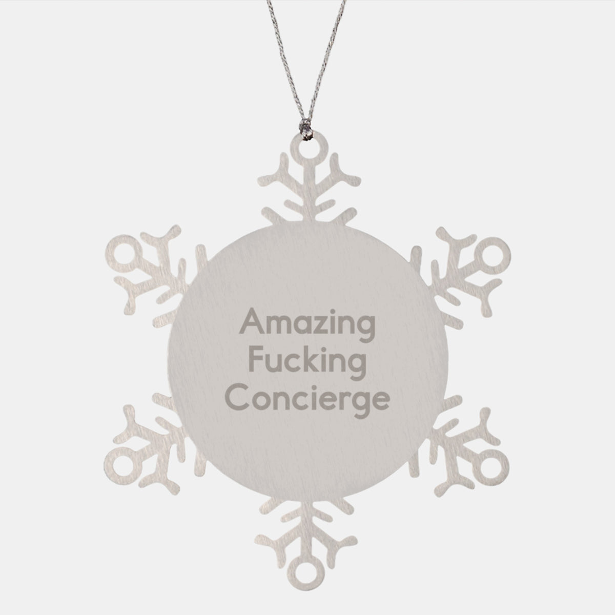 Concierge Keepsake Snowflake Ornament for Him Christmas Gift - Image 1