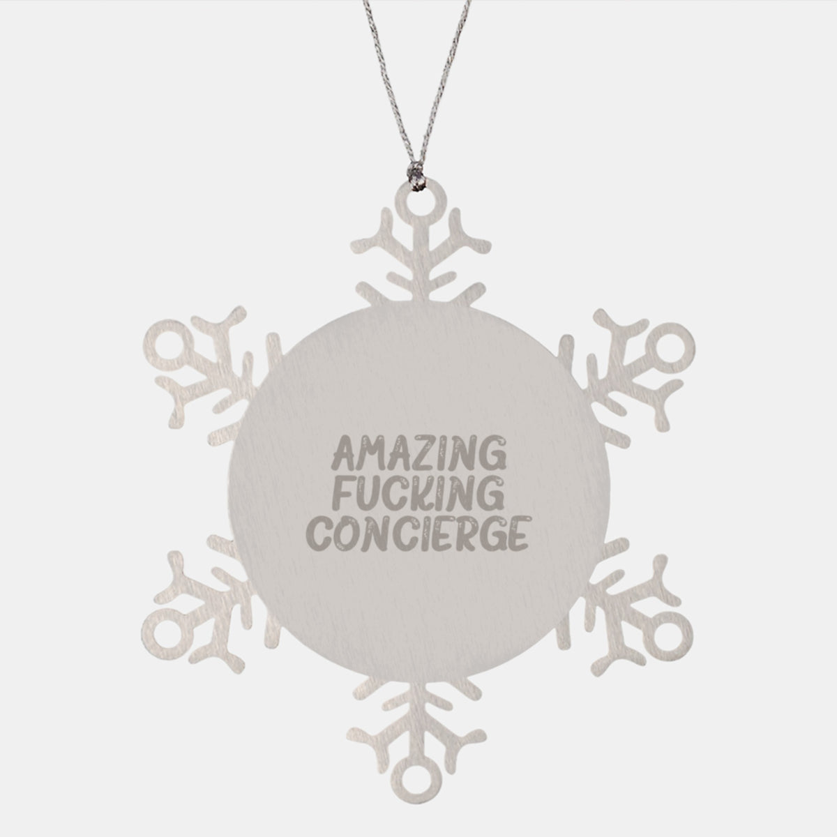 Concierge Snowflake Ornament Amazing Concierge for Roommates Xmas Gift - Image 1