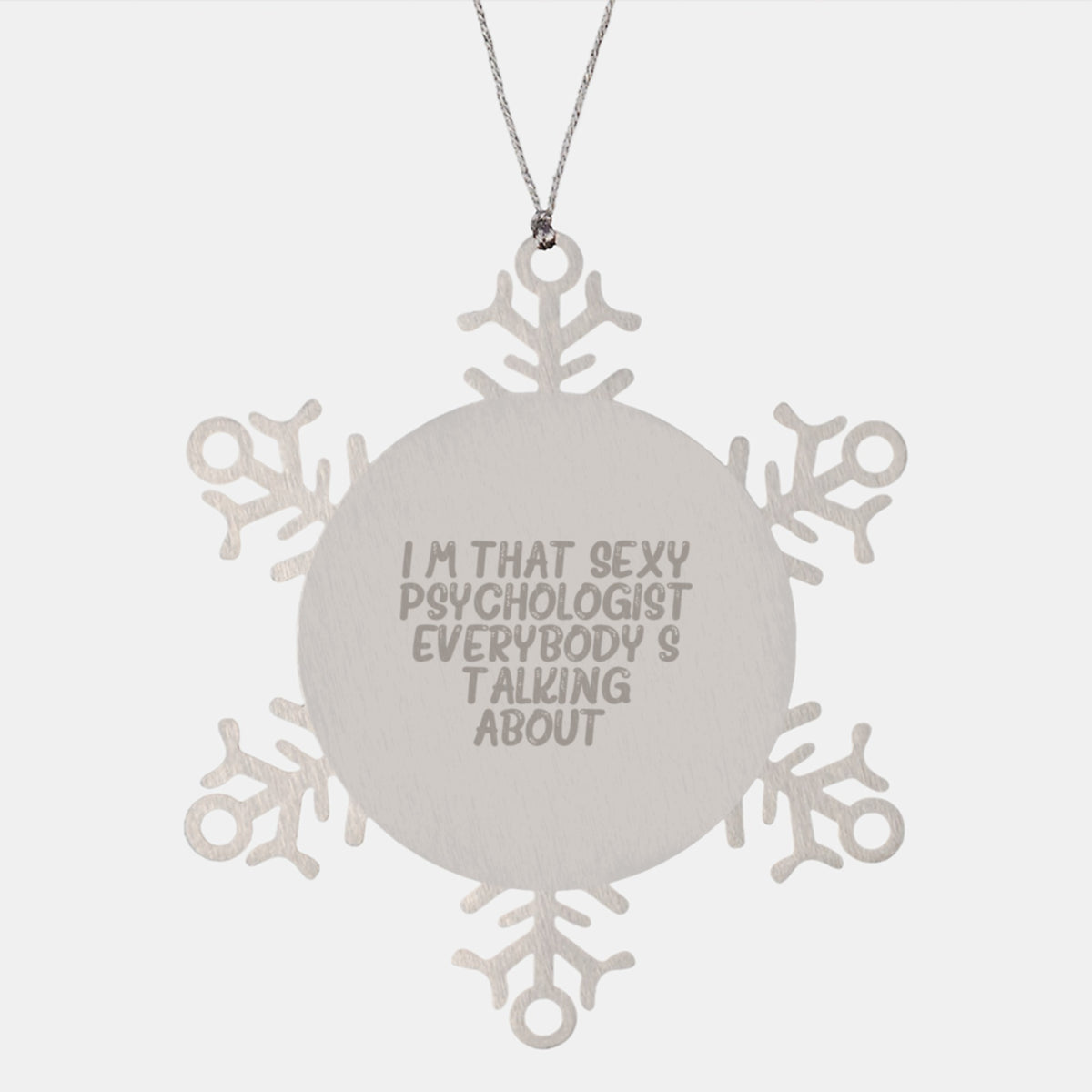 Psychologist Christmas Ornament Gift Bold & Confident Saying Keepsake - Image 1