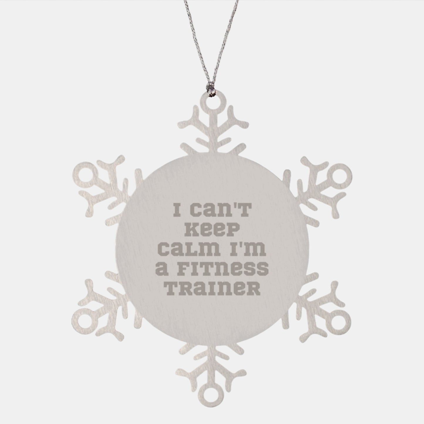 Fitness Trainer Christmas Unique Gifts from Friends Funny Snowflake Ornament Keepsake, I'm a Fitness Trainer Gifts for Women Men - Image 1