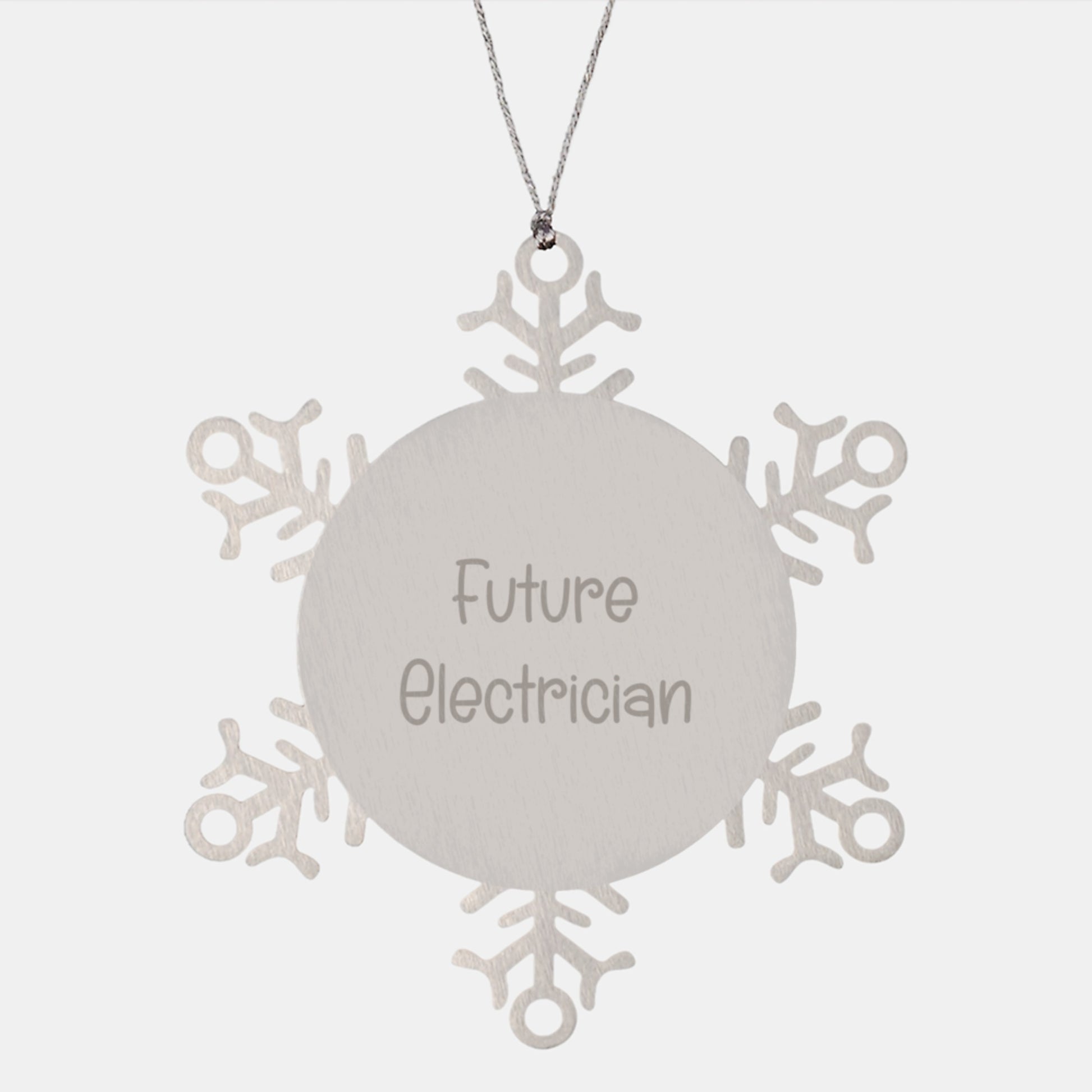 Gifts from Friends, Family, or Coworkers for Future Electrician - Funny Snowflake Ornament, Christmas Unique Gifts for Men, Electrician Decorations - Image 1