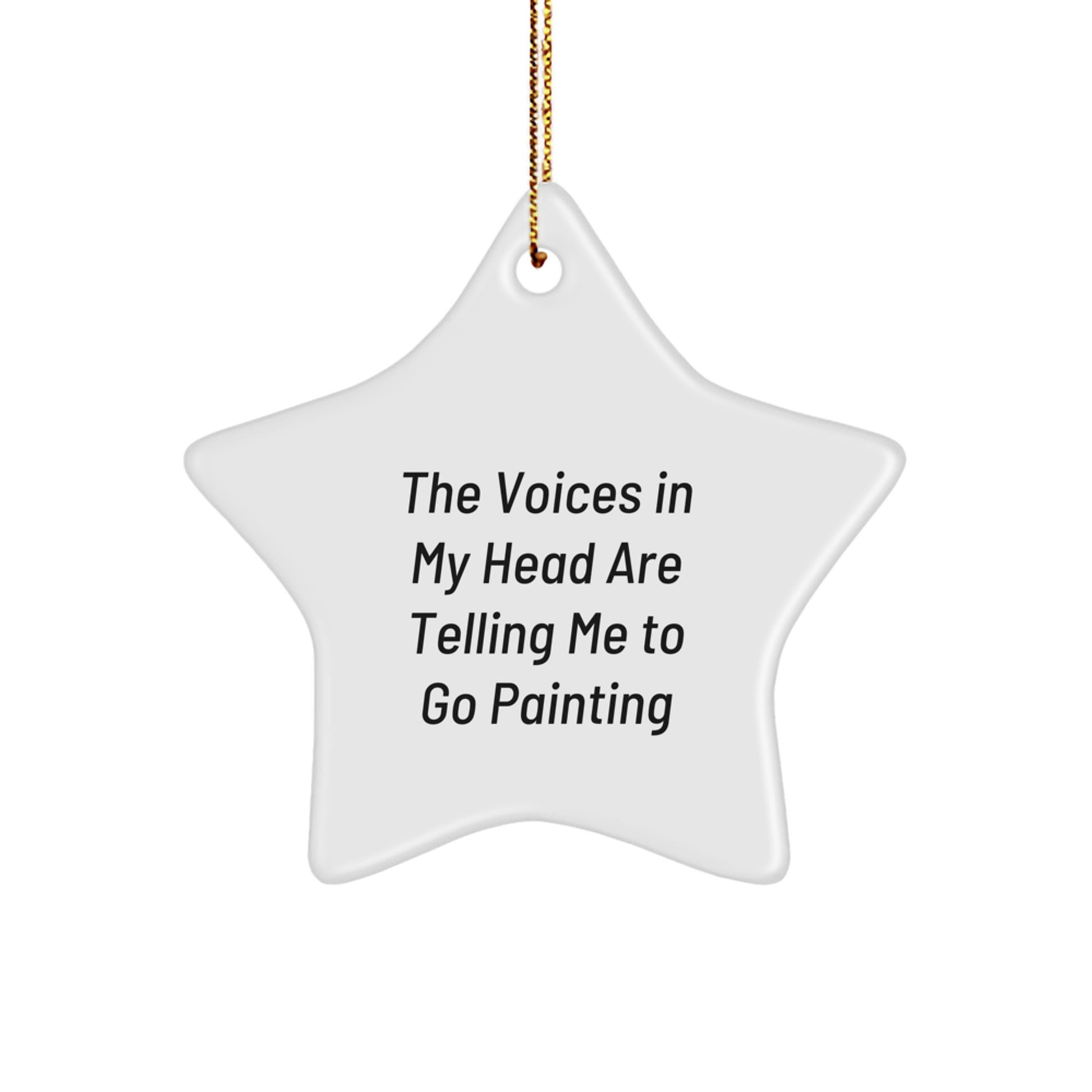 Painting Star Ornament for Family Treasure Christmas Unique Gift - Image 1